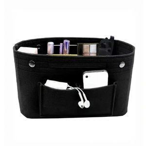 Insert/Organizer- Designer Handbags/Totes -Style 3 Snap - Black - NWT